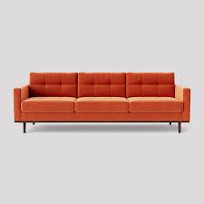 melissa sofa burnt orange velvet