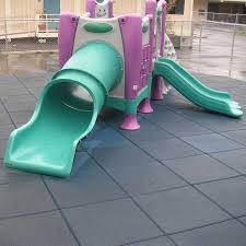 why use rubber playground tiles
