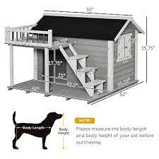 Wooden Outdoor Dog House Shelter