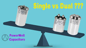 dual capacitor powerwell capacitors