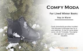 Comfy Moda Womens Wool Lined Insulated Winter Boots Legend