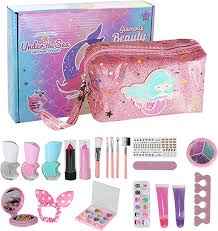 mjartoria kids mermaid makeup kit for