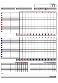 sle baseball scoresheet templates in