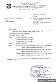 Contoh surat undangan orang tua wali murid. Undangan Pertemuan Online Orangtua Wali Murid Tentang Persiapan Siswa Masuk Sekolah Smp Negeri 10 Surabaya