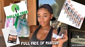 full face of dollar tree makeup