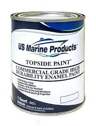 Us Marine Products Topside Boat Paint Light Gray Quart