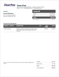 free carpet cleaning invoice template