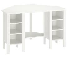 White corner desk workstation product assembly videos available here: Brusali Corner Desk White 120x73 Cm Ikea