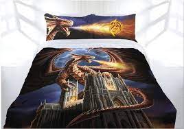 anne stokes dragon fury doona cover bed