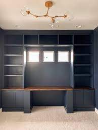 This post is all about my diy built in cabinets around the fireplace. Diy Office Built Ins Office Built Ins Home Office Design Diy Office Built Ins
