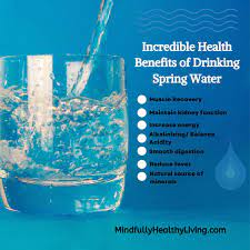 drinking spring water