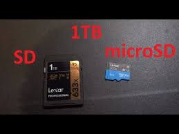 The standard was introduced in august 1999 by joint efforts between sandisk, panasonic (matsushita) and toshiba as an improvement over multimediacards (mmcs), and has become the industry standard. Lexar 1tb Sd Card And 1tb Microsd Card Youtube