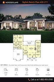 Ranch Style House Plan 3 Beds 2 5