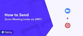 how to send zoom meeting invite via sms