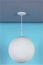 acrylic globe white hanging pendant