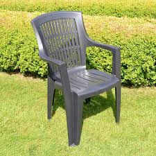 Parma Stack Chair Anthracite Pack Of 4