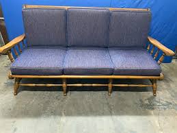 Vintage Ethan Allen Maple Sofa With