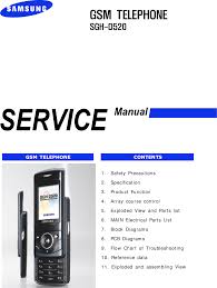 Samsung Sgh D520 Service Manual Www S Manuals Com Manual R1 0