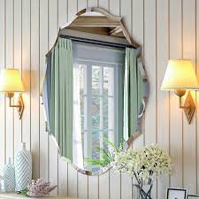 Large Frameless Scalloped Hanging