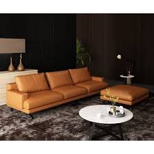 3 seater leather sofa ottoman konga