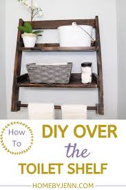 How to build diy floating shelves reality day dream. Diy Over The Toilet Shelf Home By Jenn