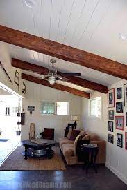 vaulted ceilings with exposed beams