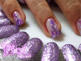 purple glitter nail art pics nails