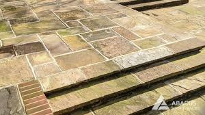 using reclaimed yorkstone flags for