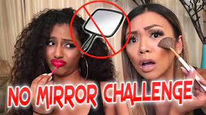 no mirror makeup challenge with janina