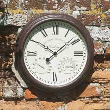 Bickerton Wall Clock Thermometer 15in