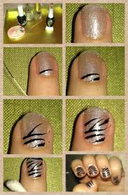 zebra print nails step by step tutorial