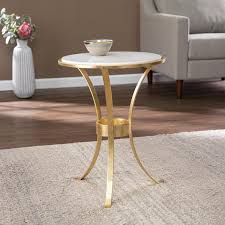 Round Banswara Marble Accent Table