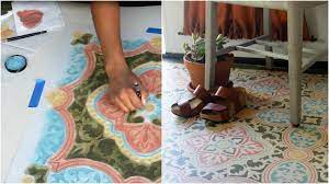 large diy tile stencils for painting