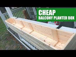 Small Balcony Planter Box Build For