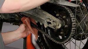 to clean and lube a motorcycle chain