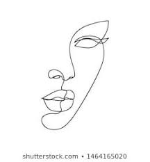 This printable art is perfect for decorating your walls and empty space. One Line Drawing Face Modern Minimalism Art Aesthetic Contour Abstract Woman Portrait In The Minimalist Styl Face Line Drawing Line Art Drawings Outline Art