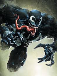 A failed reporter is bonded to an alien entity, one of many symbiotes who have invaded earth. Canvas Print Venom Leap Fine Art Prints Wall Decorations