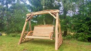 Rustic Swing Bench Coppice Creations