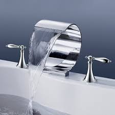 The term garden tub might be confusing: Roman Waterfall Garden Tub Faucet Modern Bath Mixer Tap With 2 Handles