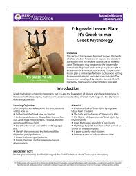 Lesson Greekmythology 1 By Elizabeth Zionder Issuu