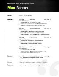 Resume Template Download Openoffice Resume Template