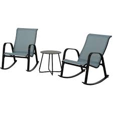 Grand Patio 3 Pieces Rocking Chair Set