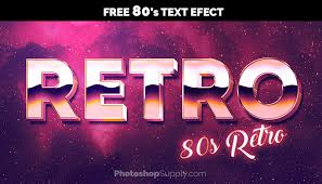 Enter your text and click on one of the effects. Free Free 80s Font Psd File Photoshop Supply