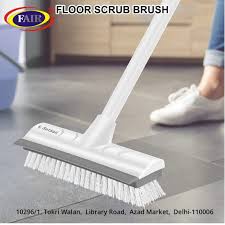 nylon white floor scrubbing brush with