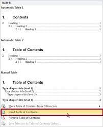 create a hyperlinked table of contents
