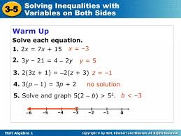 Ppt Warm Up Solve Each Equation 1 2