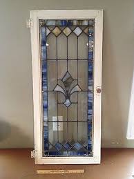 Stained Glass Window Vtg Antique Leaded
