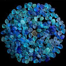 Aqua Turquoise Sea Glass Bead