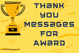60 thank you messages for award