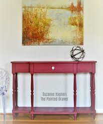 A Console Table Goes Farmhouse Red
